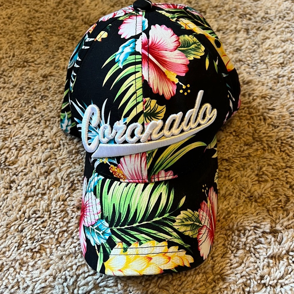 Women’s Coronado floral baseball cap hat adjustable
